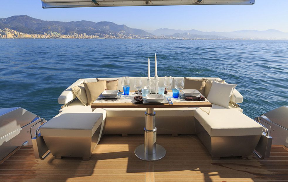 luxury experiences - set up table on a yacht