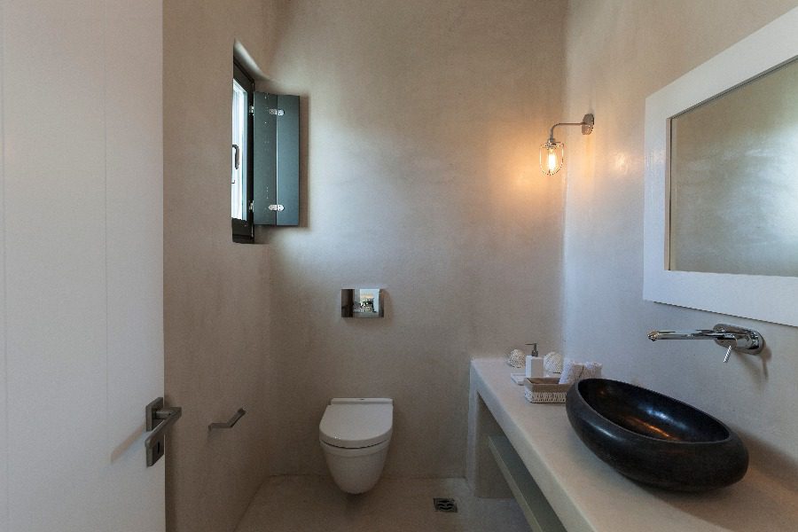 luxury villas - bathroom with sink and toilet