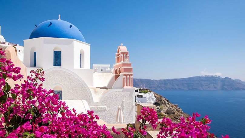 luxury eperiences - church with blue roof