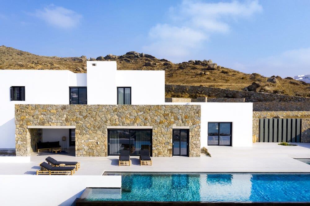 luxury villas - outdoor pool view